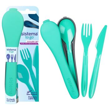 Sistema To Go cutlery with knife; fork and spoon