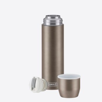 Lurch double-walled vacuum flask with cup in stainless steel taupe 450ml