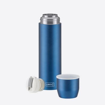 Lurch double-walled vacuum flask with cup in stainless steel blue 450ml