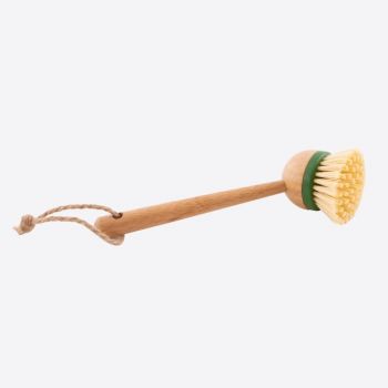 Point-Virgule dish brush with bamboo handle and replaceable brush head 23cm