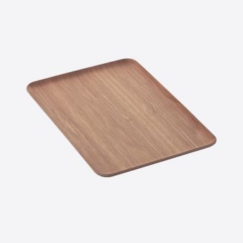 Point-Virgule rectangular serving tray walnut 39x27cm