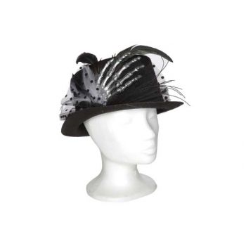 Cosy @ Home Hat With Skeleton Hand Black 29x24xh12cm