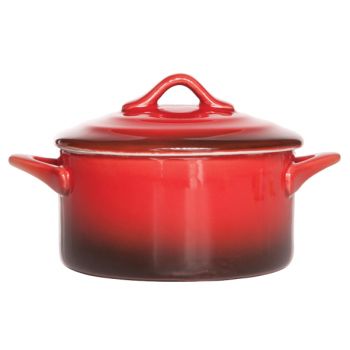 Cosy & Trendy Red Casserole With Lid 0,2l D10xh5cm