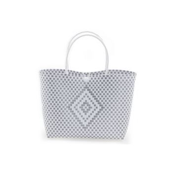 Cosy @ Home Bag Trendy White Silver 36x15xh50cm
