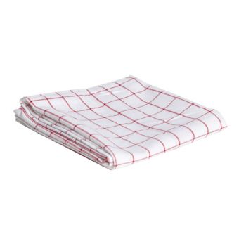 Cosy & Trendy For Professionals Kitchen Towel Coarse Check Red-white