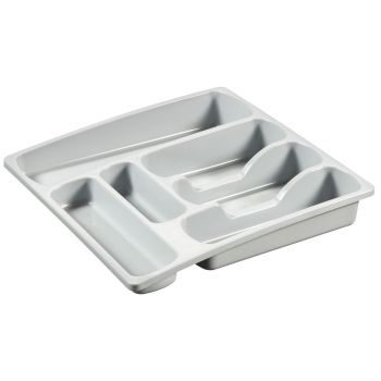 Curver Cutlery Tray L 6 Compartments Light Gray