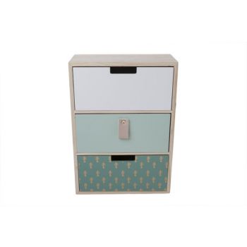 Cosy @ Home Commode Cactus Wood Green 21.5x10x30cm