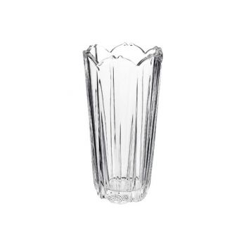 Bormioli Corolla Vase 23 Transparent Round Glass