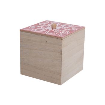Cosy @ Home Box Mandala Dark Terracotta 10x10xh11cm