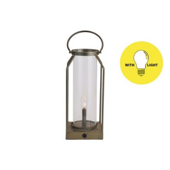 Cosy @ Home Lamp Lantern Gold 14x14xh33,5cm Metal