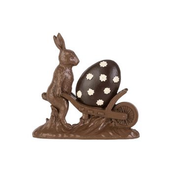 Cosy @ Home Easter Hare Cart Chocolate 18,8x5,3xh18,