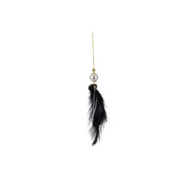Cosy @ Home Hanger Feathers Black 7x7xh30cm Syntheti