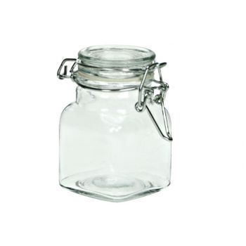 Cosy & Trendy Jar Glass Square D4,5xh8cm  110ml